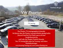 Tablet Screenshot of phaeton-leasing.com